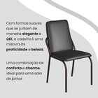 Conjunto Sala De Jantar Mesa 120x90cm Base Lunna Tampo Mdf Co