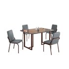 Conjunto Sala De Jantar Mesa 120x90cm Base Lunna Tampo Mdf Co