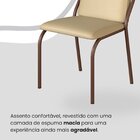 Conjunto Sala De Jantar Mesa 120x90cm Base Lunna Tampo Mdf Co