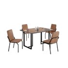 Conjunto Sala De Jantar Mesa 120x90cm Base Lunna Tampo Mdf Co