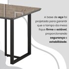 Conjunto Sala De Jantar Mesa 120x90cm Base Lunna Tampo Mdf Co