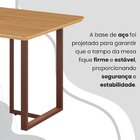 Conjunto Sala De Jantar Mesa 120x90cm Base Lunna Tampo Mdf Fl