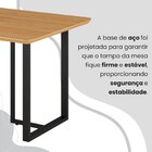 Conjunto Sala De Jantar Mesa 120x90cm Base Lunna Tampo Mdf Fl