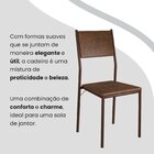 Conjunto Sala De Jantar Mesa 120x90cm Base Lunna Tampo Mdf La