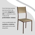 Conjunto Sala De Jantar Mesa 120x90cm Base Lunna Tampo Mdf La