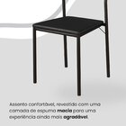 Conjunto Sala De Jantar Mesa 120x90cm Base Lunna Tampo Mdf La