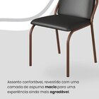 Conjunto Sala De Jantar Mesa 120x90cm Base Pérola Tampo Mdf C