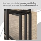Conjunto Sala De Jantar Mesa 120x90cm Base Pérola Tampo Mdf C