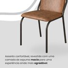 Conjunto Sala De Jantar Mesa 120x90cm Base Pérola Tampo Mdf C