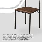 Conjunto Sala De Jantar Mesa 120x90cm Base Pérola Tampo Mdf F