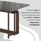 Conjunto Sala De Jantar Mesa 120x90cm Base Pérola Tampo Mdf L