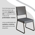 Conjunto Sala De Jantar Mesa 120x90cm Base Pérola Tampo Mdf L