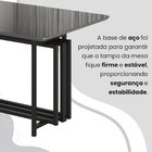 Conjunto Sala De Jantar Mesa 120x90cm Base Pérola Tampo Mdf L