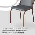 Conjunto Sala De Jantar Mesa 120x90cm Base Pérola Tampo Mdf M