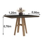 Conjunto Sala De Jantar Mesa 120x90cm Vidro Com 4 Cadeiras Ág