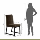 Conjunto Sala De Jantar Mesa 135cm Tampo Mdf Vidro 4 Cadeiras