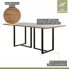 Conjunto Sala De Jantar Mesa 135cm Tampo Mdf Vidro 4 Cadeiras