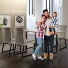 Conjunto Sala De Jantar Mesa 135cm Tampo Mdf Vidro 4 Cadeiras