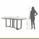 Conjunto Sala De Jantar Mesa 135cm Tampo Mdf Vidro 4 Cadeiras