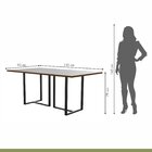 Conjunto Sala De Jantar Mesa 135cm Tampo Mdf Vidro 4 Cadeiras