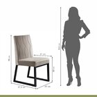 Conjunto Sala De Jantar Mesa 135cm Tampo Mdf Vidro 4 Cadeiras