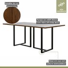 Conjunto Sala De Jantar Mesa 135cm Tampo Mdf Vidro 4 Cadeiras