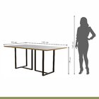 Conjunto Sala De Jantar Mesa 135cm Tampo Mdf Vidro 4 Cadeiras