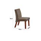 Conjunto Sala De Jantar Mesa 135x90cm Tampo Em Vidro Com 4 Ca