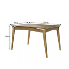 Conjunto Sala De Jantar Mesa 136cm 4 Cadeiras Opala Dobuê