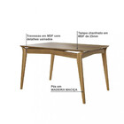 Conjunto Sala De Jantar Mesa 136cm 4 Cadeiras Opala Dobuê