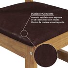 Conjunto Sala De Jantar Mesa 140cm E 6 Cadeiras Estofadas 100