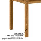 Conjunto Sala De Jantar Mesa 140cm E 6 Cadeiras Estofadas 100