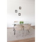 Conjunto Sala De Jantar Mesa 140x80cm Tampo Em Vidro Araçá Co