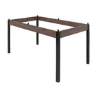 Conjunto Sala De Jantar Mesa 140x80cm Tampo Vidro Com 6 Cadei