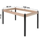 Conjunto Sala De Jantar Mesa 140x80cm Tampo Vidro Com 6 Cadei