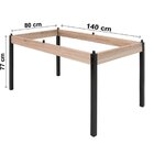 Conjunto Sala De Jantar Mesa 140x80cm Tampo Vidro Com 6 Cadei