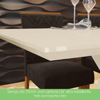 Conjunto Sala De Jantar Mesa 160 Cm Tampo Mdf 6 Cadeiras Juan