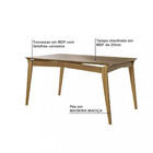 Conjunto Sala De Jantar Mesa 160cm 6 Cadeiras Opala Dobuê