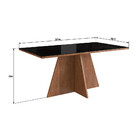 Conjunto Sala De Jantar Mesa 160cm 6 Cadeiras Ref148-25 Zamar