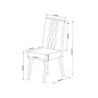 Conjunto Sala De Jantar Mesa 160cm Cabernet E 6 Cadeiras Cris