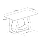 Conjunto Sala De Jantar Mesa 160cm Cabernet E 6 Cadeiras Cris