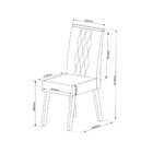 Conjunto Sala De Jantar Mesa 160cm Cabernet E 6 Cadeiras Cris