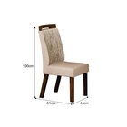 Conjunto Sala De Jantar Mesa 160cm Com 6 Cadeiras Ilheus Leif