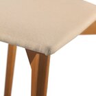 Conjunto Sala De Jantar Mesa 160cm Com 6 Cadeiras Rubi  Natur