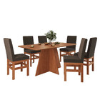 Conjunto Sala De Jantar Mesa 160cm E 6 Cadeiras Joli 147/14 Z