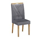 Conjunto Sala De Jantar Mesa 160cm Júlia Com 6 Cadeiras Madei