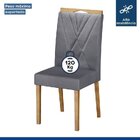 Conjunto Sala De Jantar Mesa 160cm Júlia Com 6 Cadeiras Madei