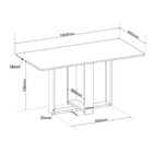 Conjunto Sala De Jantar Mesa 160cm Moscato E 6 Cadeiras Crist