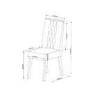 Conjunto Sala De Jantar Mesa 160cm Moscato E 6 Cadeiras Crist