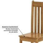 Conjunto Sala De Jantar Mesa 160cm Retangular E 6 Cadeiras 10